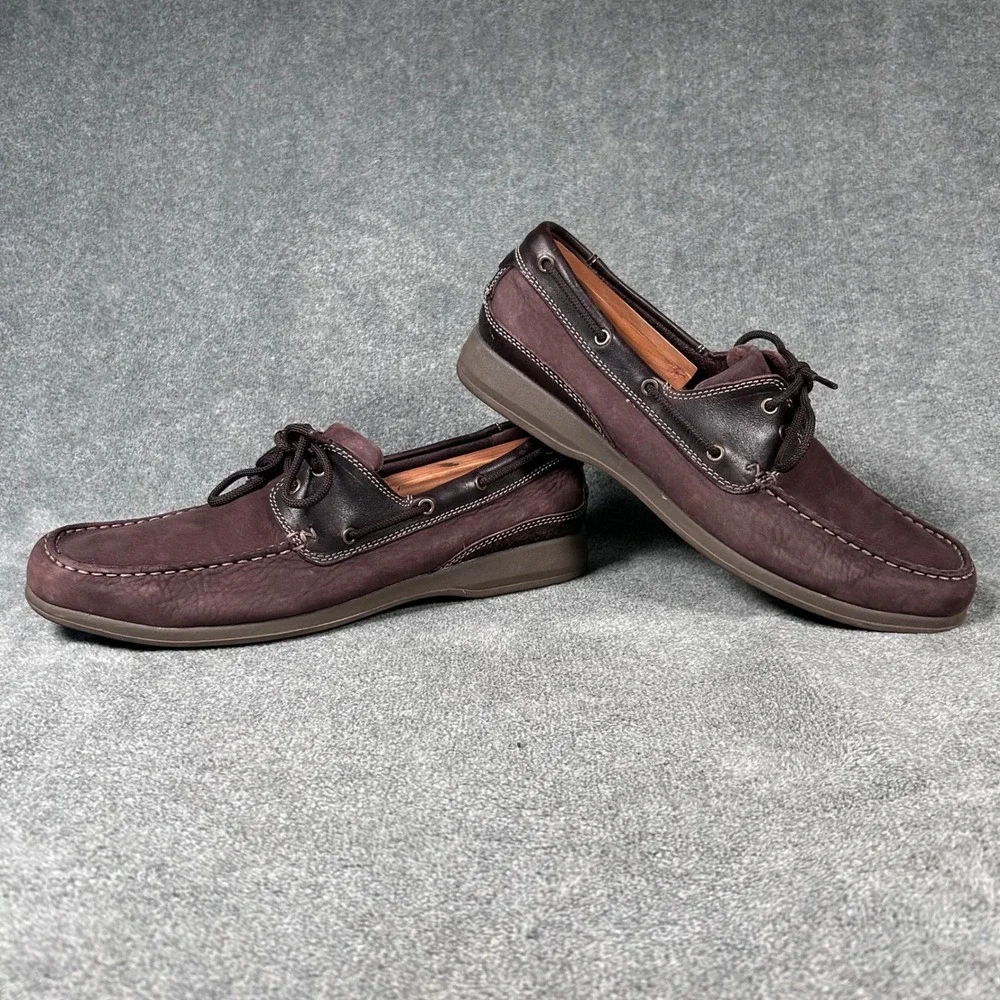 Nunn Bush Boat Shoes Leathe Brown Leather Comfort Gel 3.0 Mens 10.5 M
